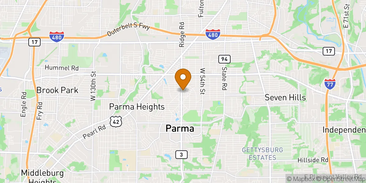  neighborhood map in Parma, OH