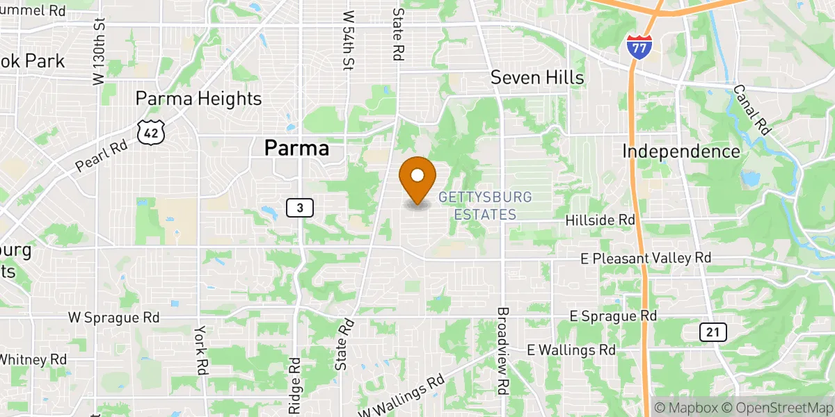  neighborhood map in Parma, OH